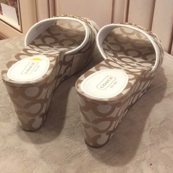 💕💕 new Coach Carissa platforform mules Sz 10B - Picture 5 of 8